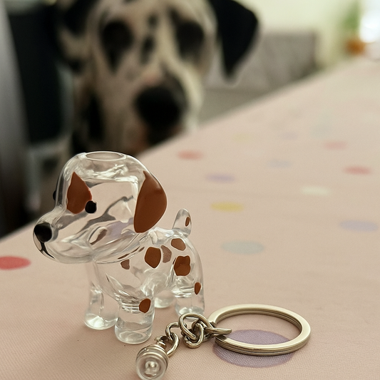 Cherished Dog Memory Keychain