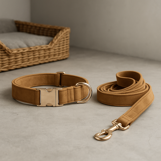 Premium Velvet Pet Collar Leash
