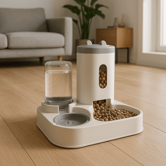 Automatic Feeder With Water Fountain - Pawfy