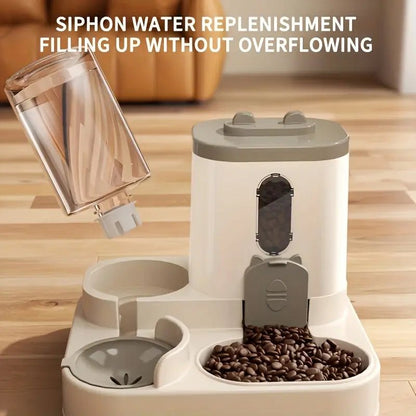 Automatic Feeder With Water Fountain - Pawfy