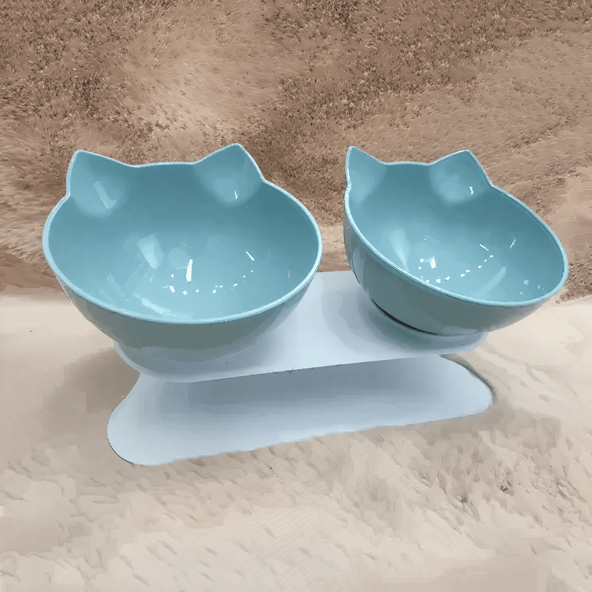 Cat Double Pet Bowls - Pawfy