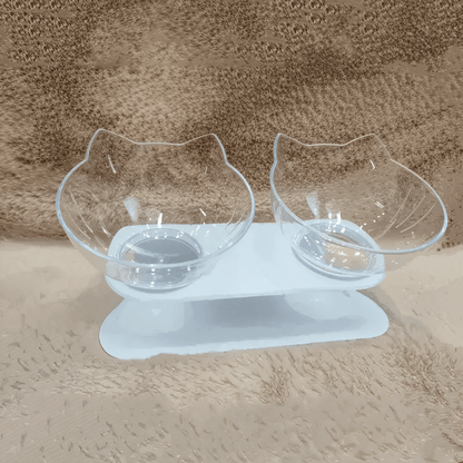 Cat Double Pet Bowls - Pawfy