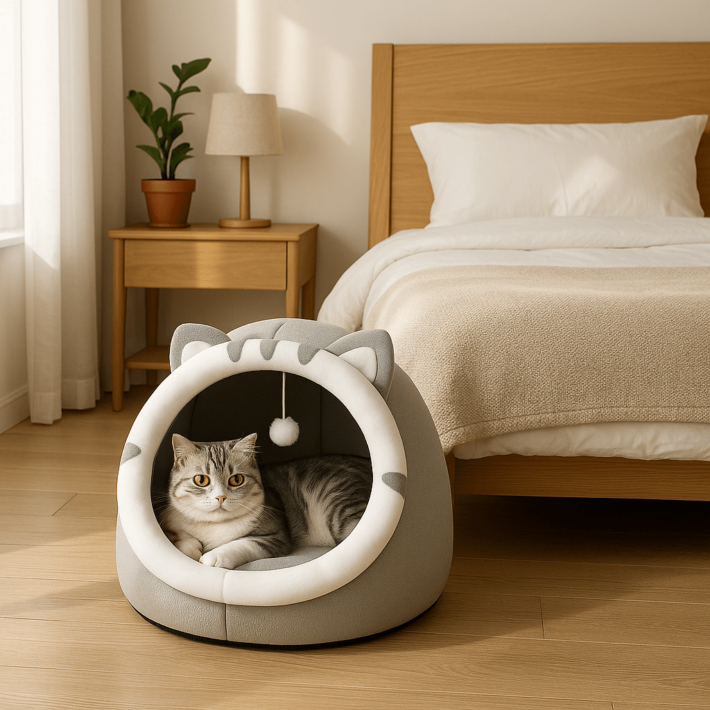 Cozy Cave Cat House - Pawfy
