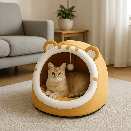 Cozy Cave Cat House - Pawfy