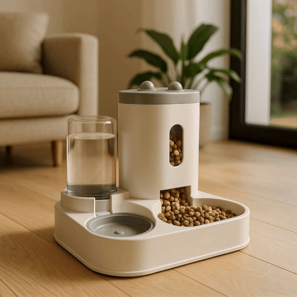 Smart Pet Feeder with Water Fountain