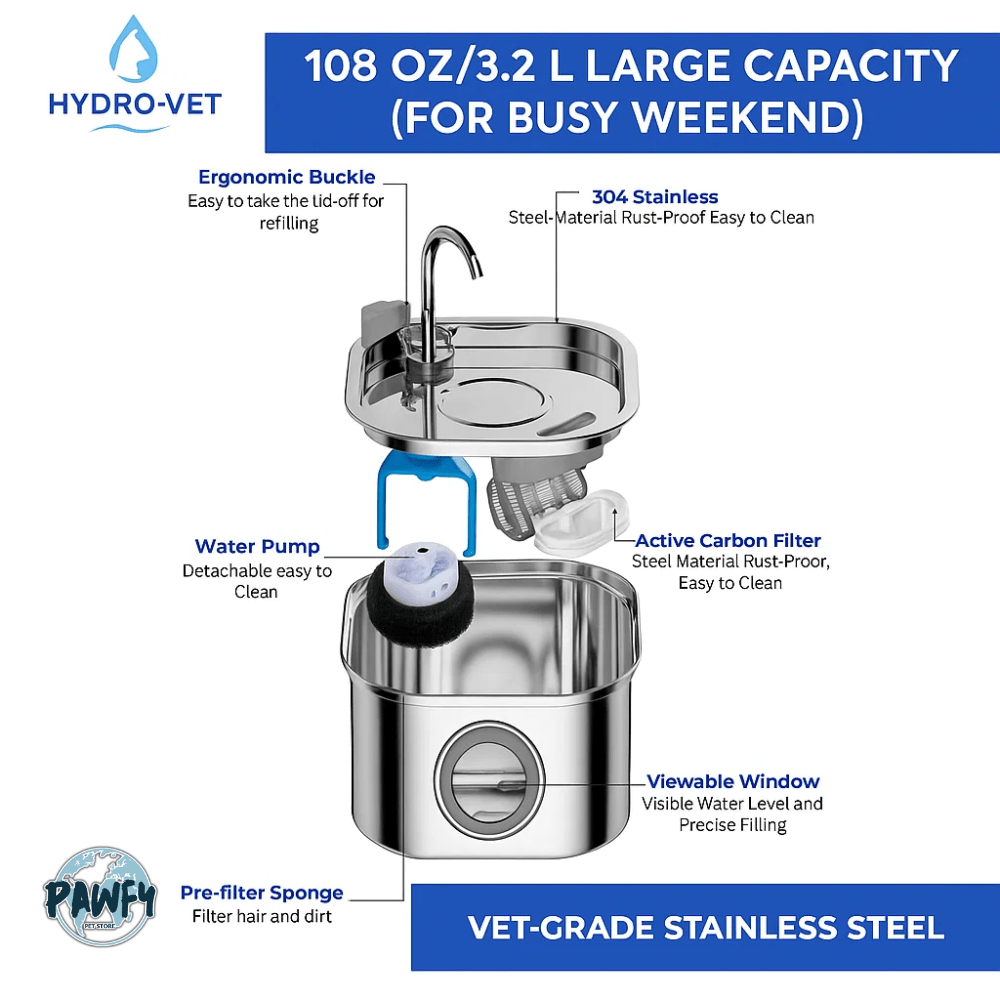 HydroVet™ | Cat Hydration Fountain - Pawfy