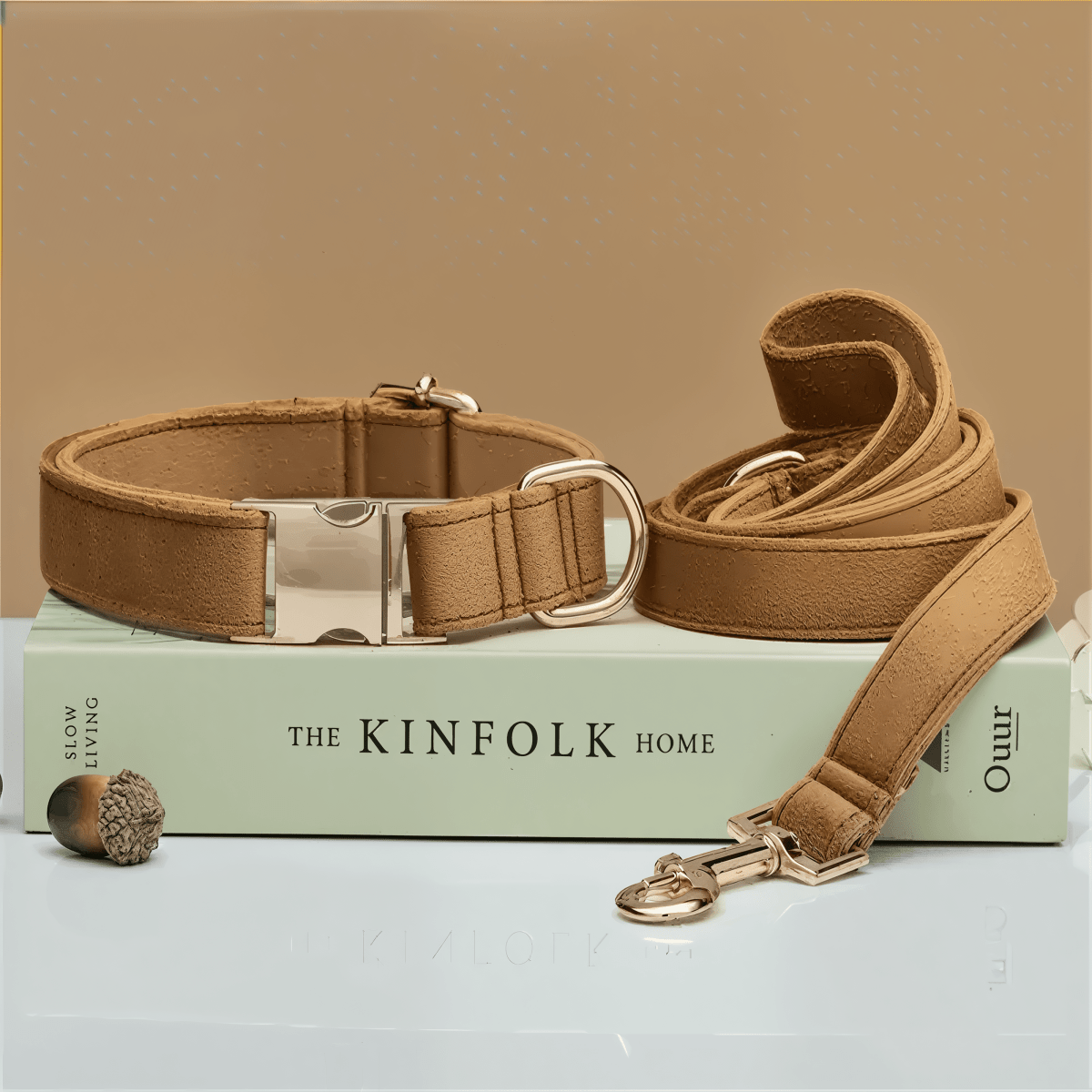 Premium Velvet Pet Collar Leash - Pawfy