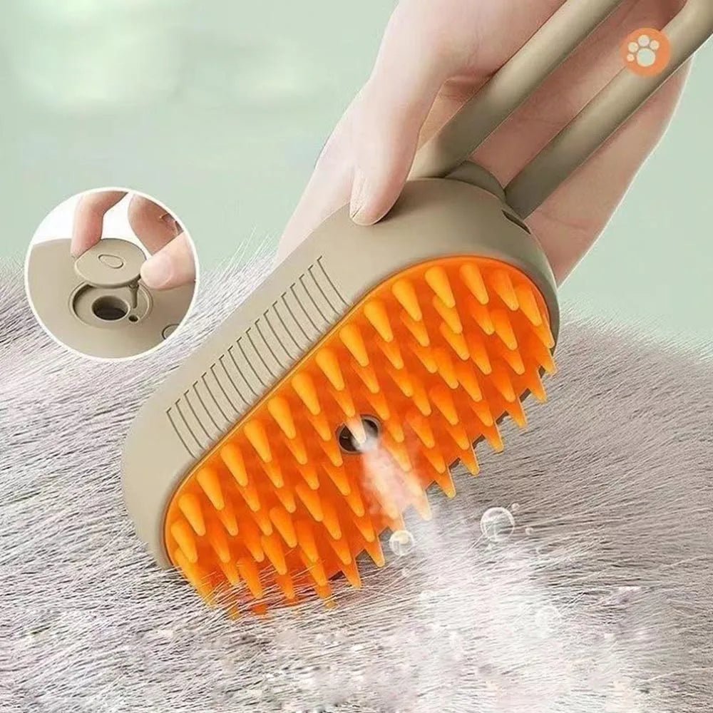 Steam Pet Grooming Brush - Pawfy